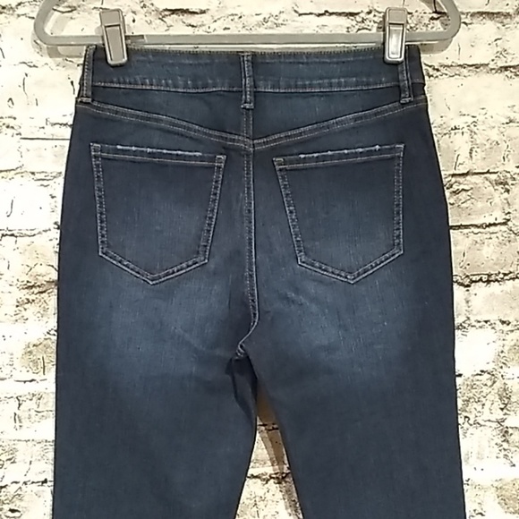 Distressed Skinny Blue Jeans - Picture 4 of 6